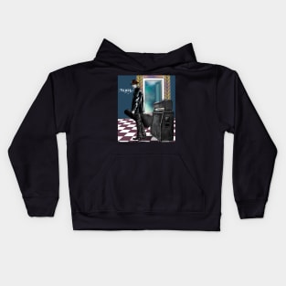 Asher Black with Guitar Kids Hoodie